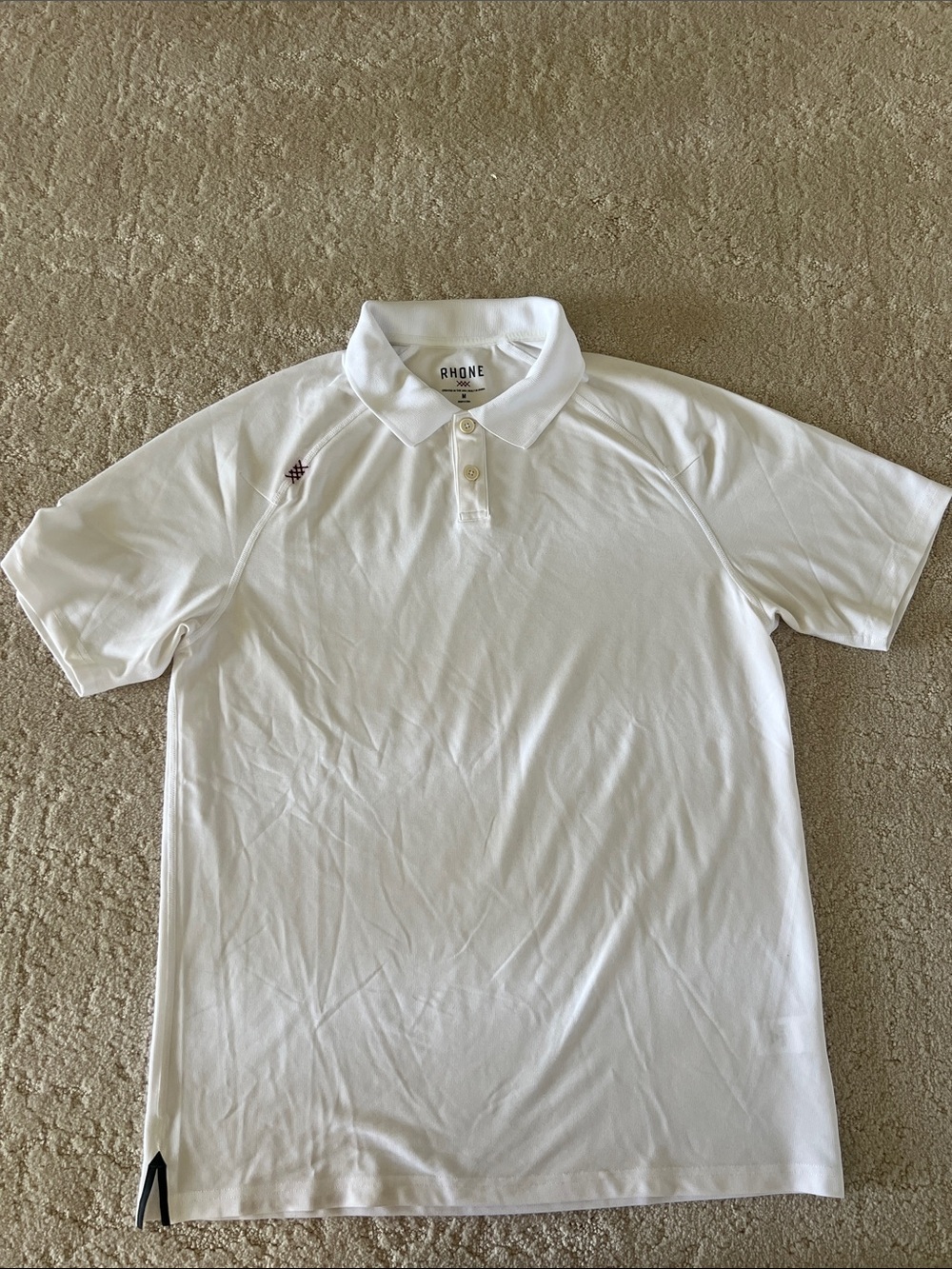 RHONE Men’s White Performance Polo